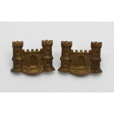 Pair of Victorian Suffolk Regiment Collar Badges