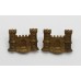 Pair of Victorian Suffolk Regiment Collar Badges