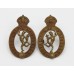 Pair of Royal Corps of Signals Collar Badges - King's Crown