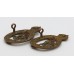 Pair of Royal Corps of Signals Collar Badges - King's Crown