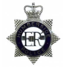 Humberside Police Senior Officer's Enamelled Cap Badge - Queen's Crown