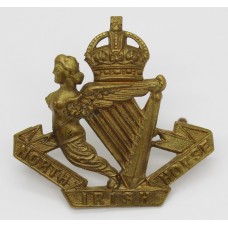 North Irish Horse Cap Badge - King's Crown (Non Voided Harp)