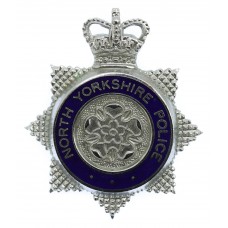 North Yorkshire Police Senior Officer's Enamelled Cap Badge - Queen's Crown