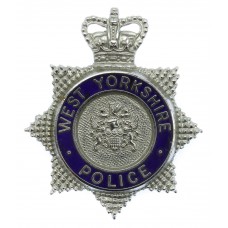 West Yorkshire Police Senior Officer's Enamelled Cap Badge - Queen's Crown