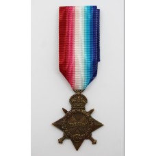 WW1 1914-15 Star. 15762 Pte. A. Ellison. 17th (1st City Pals) Bn. King's (Liverpool) Regiment