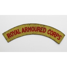 WW2 Royal Armoured Corps Printed Shoulder Title