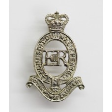 Royal Horse Artillery White Metal Cap Badge - Queen's Crown