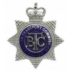 British Transport Commission (B.T.C.) Police Senior Officer's Enamelled Cap Badge - Queen's Crown