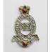 Royal Horse Artillery White Metal Cap Badge - Queen's Crown