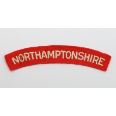 Northamptonshire Regiment (NORTHAMPTONSHIRE) Cloth Shoulder Title