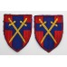 Pair of 21st Army Group Cloth Formation Signs