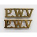 Pair of South Lancashire Regiment (P.W.V.) Shoulder Titles