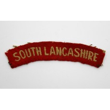 WW2 South Lancashire Regiment (SOUTH LANCASHIRE) Cloth Shoulder Title