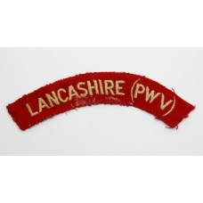 Lancashire Regiment (LANCASHIRE (PWV)) Cloth Shoulder Title