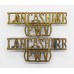 Pair of Lancashire Regiment (LANCASHIRE/PWV) Shoulder Titles