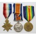 WW1 1914-15 Star, British War and Victory Medal Trio - A.W.O.II W. Morley. Notts & Derby Regiment (Sherwood Foresters)