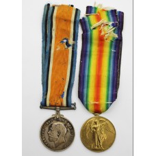 WW1 British War & Victory Medal Pair - Pte. G.A. Pugh, King's Shropshire Light Infantry