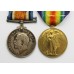 WW1 British War & Victory Medal Pair - Pte. G.A. Pugh, King's Shropshire Light Infantry