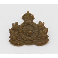 Canadian First Mounted Rifles Bn. C.E.F. WWI Collar Badge