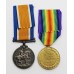 WW1 British War & Victory Medal Pair - Pte. J. Gillie, Durham Light Infantry