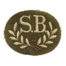 British Army Stretcher Bearer (S.B.) Cloth Proficiency Arm Badge