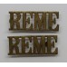 Pair of Royal Electrical & Mechanical Engineers (R.E.M.E.) Shoulder Titles