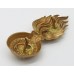 Royal Fusiliers Fur Cap Grenade Badge - King's Crown