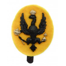 14th/20th King's Hussars Black Anodised (Staybrite) Cap Badge