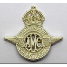 Rare Air Ministry Constabulary WW2 Plastic Economy Cap Badge