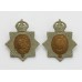 Pair of 1st King's Dragoon Guards Collar Badges  King's Crown