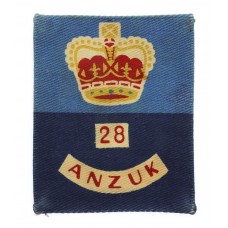 28th Commonwealth Brigade (ANZUK) Printed Formation Sign (3rd Pattern)