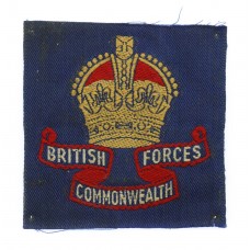 British Commonwealth Forces Cloth Formation Sign - King's Crown