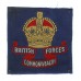 British Commonwealth Forces Cloth Formation Sign - King's Crown