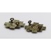 Pair of Highland Light Infantry (H.L.I.) Collar Badges - King's Crown