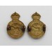 Pair of 5th Dragoon Guards Collar Badges - King's Crown