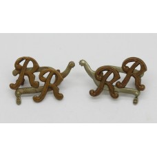Pair of City of London Yeomanry (Rough Riders) Collar Badges