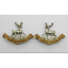 Pair of Bedfordhsire & Hertfordshire Regiment Collar Badges