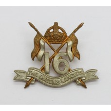 16th/5th The Queen's Lancers Collar Badge - King's Crown