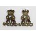 Pair of Queen's Own Oxfordshire Hussars Collar Badges