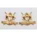 Pair of 16th/5th The Queen's Lancers Collar Badges - King's Crown