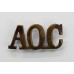 Army Ordnance Corps (A.O.C.) Shoulder Title