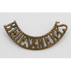 Bedfordshire & Hertfordshire Regiment (BEDFS&HERTS) Shoulder Title