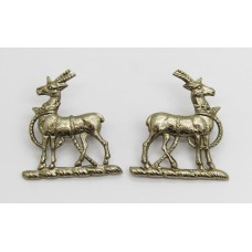 Pair of Royal Warwickshire Regiment Collar Badges