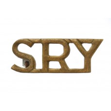 Sherwood Rangers Yeomanry (SRY) Shoulder Title