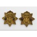 Pair of Victorian East Surrey Regiment Collar Badges