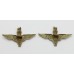 Pair of Parachute Regiment Collar Badges - Queen's Crown