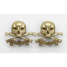 Pair of 17th/21st Lancers Collar Badges