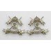 Pair of 9th Lancers Collar Badges - King's Crown