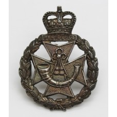 Green Jackets Brigade Officer's Hallamrked Silver Cap Badge