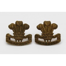 Pair of Pembrokeshire Yeomanry Collar Badges